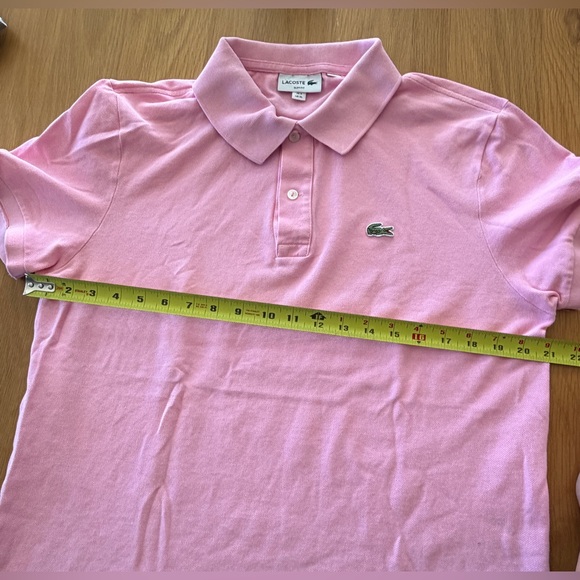 Lacoste Set of 5 Pique Polo Shirts - Pink, Red, Mint, Aqua, Navy - Picture 6 of 13
